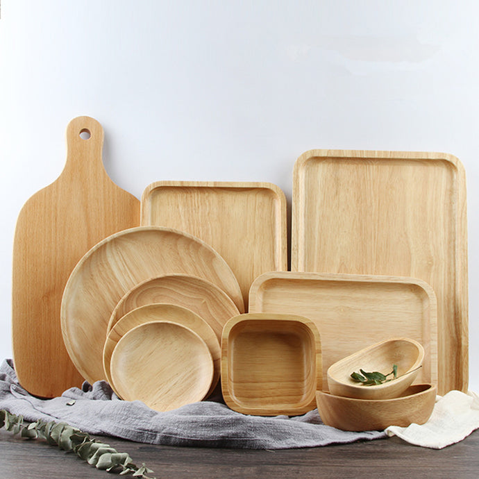 Wooden Plates, Bowls and Serving Trays