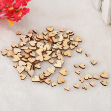 100 Pieces of Rustic Wooden Love Hearts